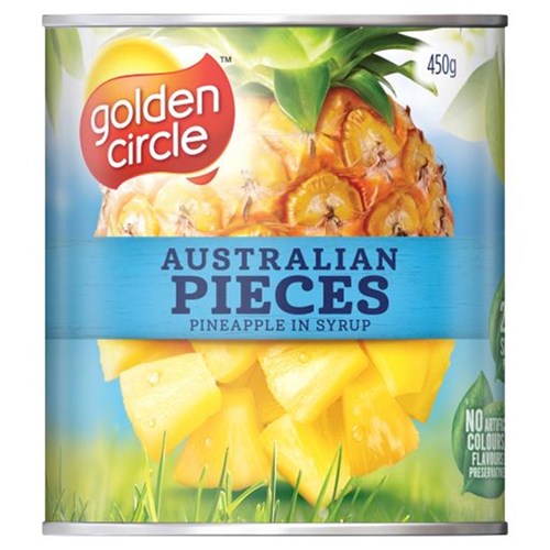 PINEAPPLE PIECES 450GM (12) # 19503 GOLDEN CIRCLE