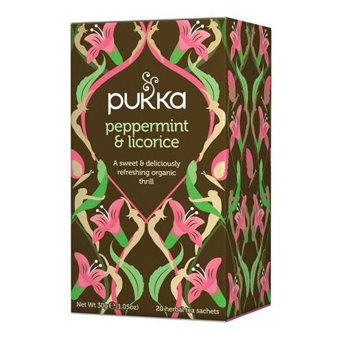 TEA BAG PEPPERMINT LICORICE (4 X 20 X 1.5GM) # 67549289 83048 PUKKA