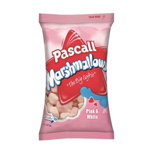 MARSHMALLOWS PINK & WHITE (12 X 125GM) # 621672 PASCALL