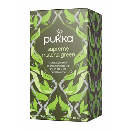 TEA BAG SUPREME MATCHA (4 X 20 X 1.5GM) # 111042425 PUKKA