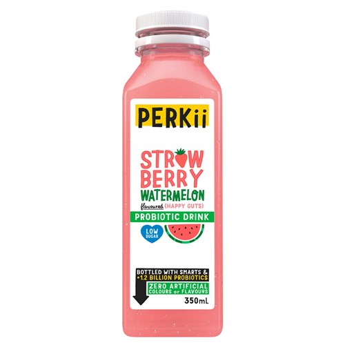 DRINK WATER STRAWBERRY & WATERMELON PROBIOTC(8 X 350ML) # 103924 PERKii