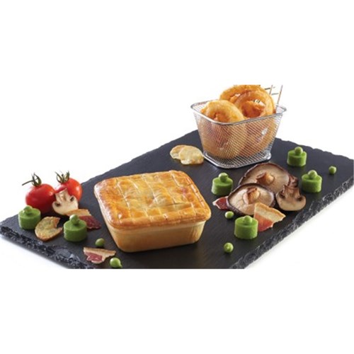 PASTRY SHELL SAVOURY SQUARE WITH PUFF PIE TOP (70 X 105MM) # PBTSQ105 READYBAKE