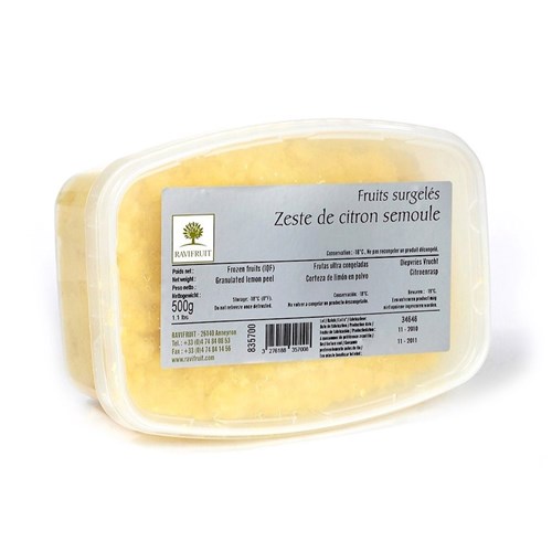 RAVI LEMON ZEST (6 X 500GM) # 8357 RAVIFRUIT