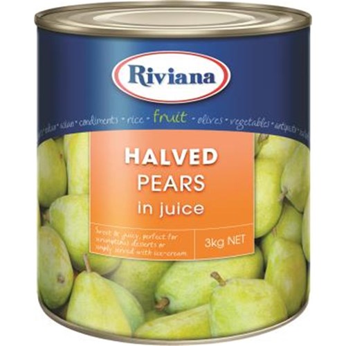 PEAR HALVES IN JUICE A10(3) # 2423514 RIVIANA