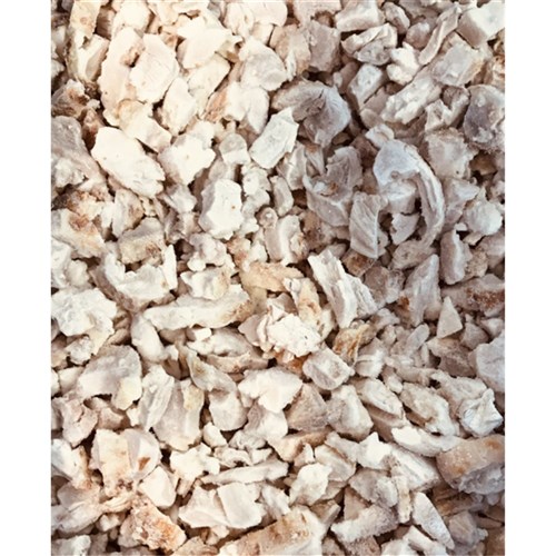 CHICKEN MEAT DICED COOKED BULK SECONDS 6KG # 59700 STEGGLES