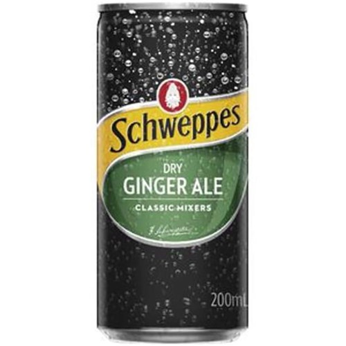 DRINK DRY GINGER ALE (24 X 200ML) # 10006352 SCHWEPPES