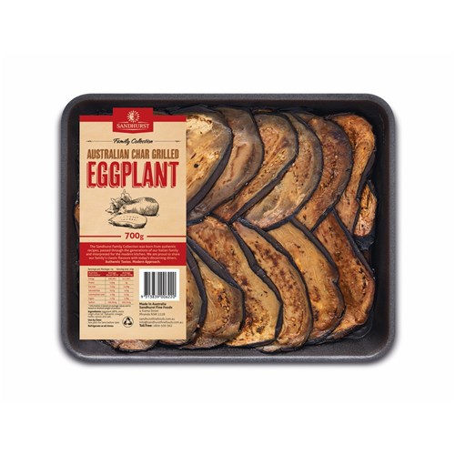 EGGPLANT GRILLED AUSTRALIAN 700G (2) # SFAUSEGG700 SANDHURST