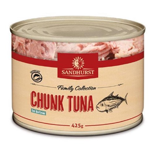 TUNA IN BRINE 425GM (24) SANDHURST