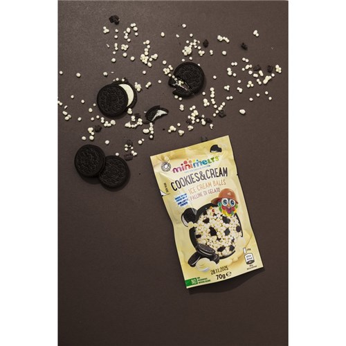 ICECREAM SLOW MELTS VANILLA & COOKIES (10 X 70GM) # SM70COK MINI MELTS