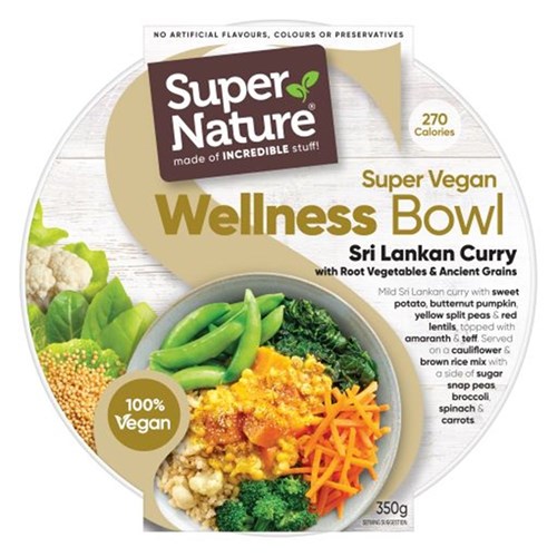 MEAL SRI LANKAN ROOT VEG CURRY (4 X 350GM) 1.4KG # 1100962 SUPER NATURE