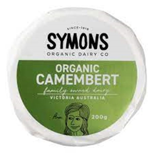 CHEESE CAMEMBERT ORGANIC 200GM(6) # SOD023 SYMONS