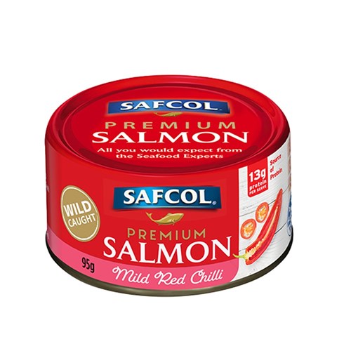 SALMON PREMIUM MILD RED CHILLI (12 X 95GM) #9607 SAFCOL