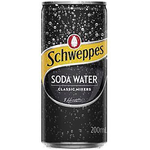 DRINK SODA WATER (24 X 200ML) # 10006355 SCHWEPPES