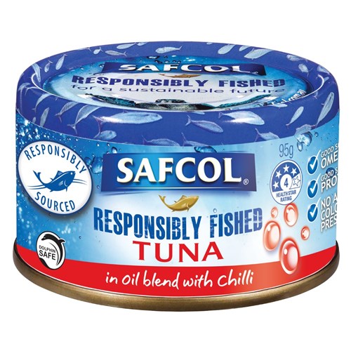 TUNA IN OIL WITH CHILLI (12 X 95GM) # 6929 SAFCOL