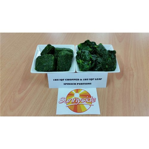 SPINACH CHOPPED PORTIONS 1KG (10) #SPICHOPOR-10X1s SUNNYSIDE