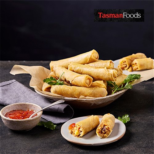 SPRING ROLL BEEF BURRITO (20 X 50GM) 1KG(5) # BBURSR50 TASMAN FOODS