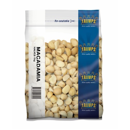 MACADAMIA HALVES 1KG(10) #VMAH1C TRUMPS