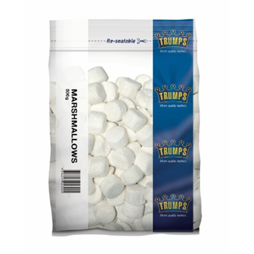 MARSHMALLOWS VANILLA 500GM(10) # VMARS500C TRUMPS