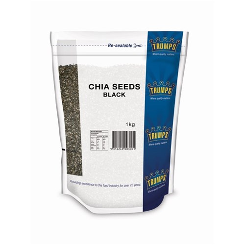 CHIA SEED BLACK 1KG (6) # VCSB1C TRUMPS