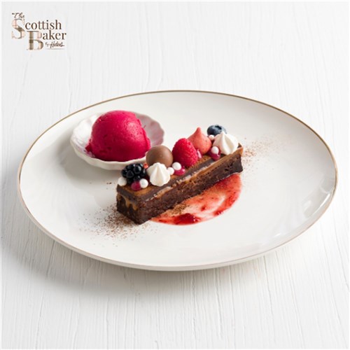 SLICE FUDGY CHOC CARAMEL GF (20) 1.9KG(8) # MASSBH108 SCOTTISH BAKER