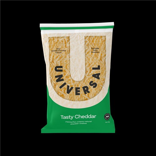 CHEESE TASTY CHEDDAR SHRED 2KG(6) # FS0044 UNIVERSAL