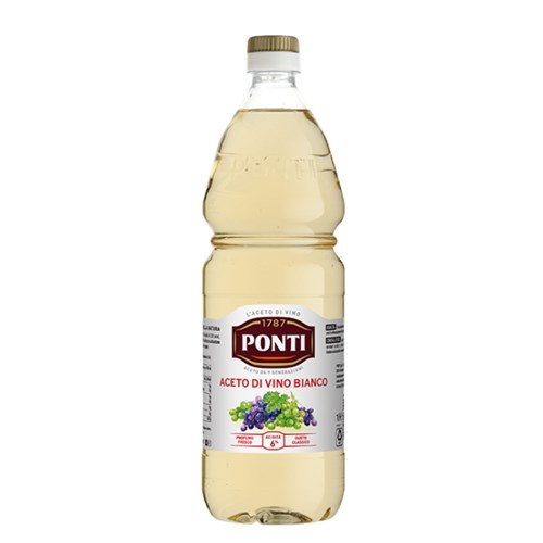 VINEGAR WHITE WINE 1LT(12) #VI014 PONTI