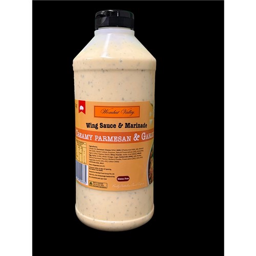 SAUCE CREAMY PARMESAN & GARLIC 1KG(6) # WVPARMG01 WOMBAT