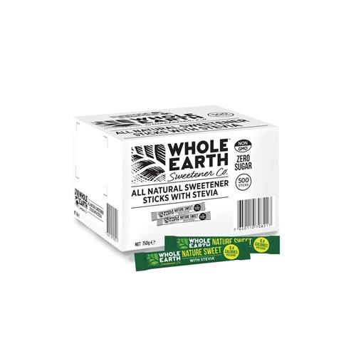 SWEETENER PC STICKS NATURE SWEET (500 X 1.5GM) # 173240 WHOLE EARTH