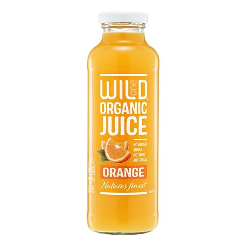 JUICE ORGANIC ORANGE (12 X 360ML) # W1JOJOJ360 WILD ONE