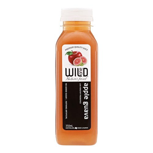 JUICE PET APPLE & GUAVA (12 X 350ML) # W1JAG350 WILD ONE