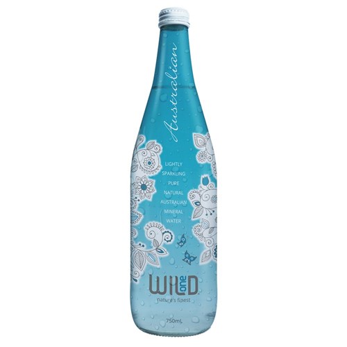 WATER NATURAL SPARKLING (12 X 750ML) # W1NAT750 WILD ONE