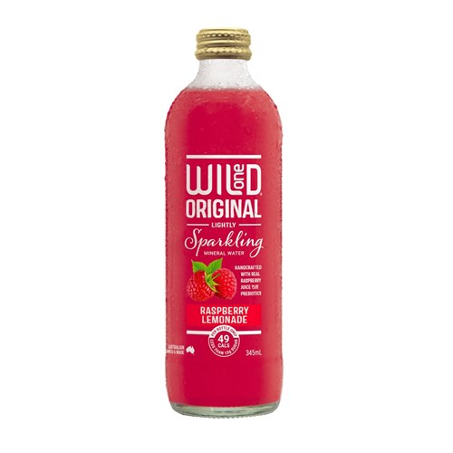 DRINK SPARKLING RASPBERRY LEMONADE (12 X 345ML) # W1RAS345 WILD ONE