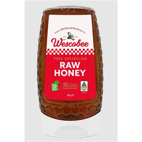 HONEY RAW 500GM(10) # 29310804500183 WESCOBEE