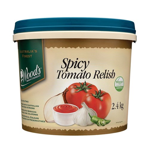 RELISH TOMATO SPICY 2.4KG(2) # I02828 WOODS