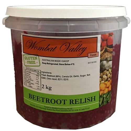 RELISH BEETROOT 2KG(4) # BEETR02 WOMBAT VALLEY