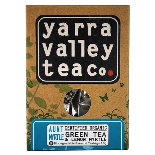 TEA BAGS ORGANIC AUNT MYRTLE GIFT SIZE 5S(12) # HGAM YARRA VALLEY TEA