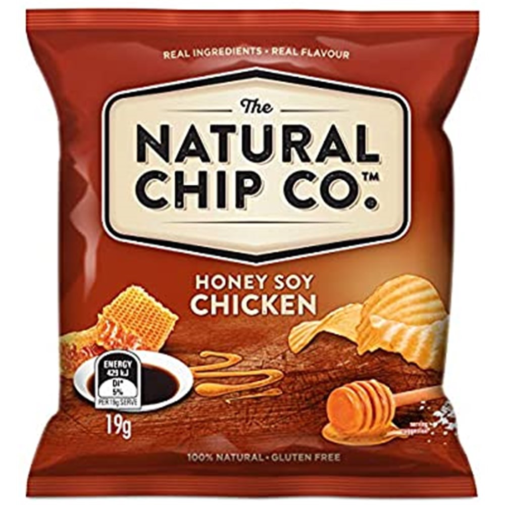 CHIPS HONEY SOY (24 X 19GM) NATURAL CHIP CO - Superior Foods - Superior