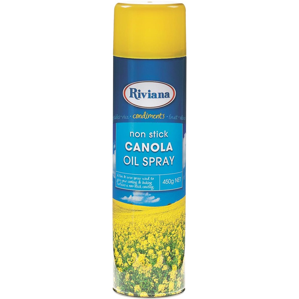 OIL SPRAY CANOLA 450GM(12) RIVIANA 450GM(12) RIVIANA Superior Foods
